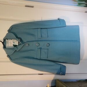 Banana Republic baby blue wool pea coat